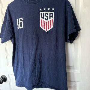 Blue USA Women’s Soccer Jersey and Number 16